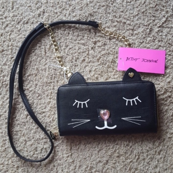 Betsey Johnson Handbags - ** Betsey Johnson Black Kitty Crossbody
